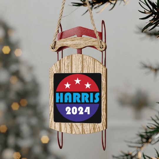 Kamala Harris 2024 Sled Ornaments