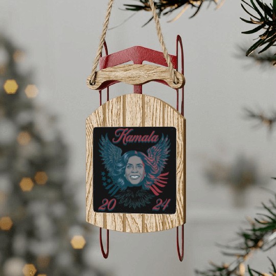 Kamala 2024 American Eagle Sled Ornaments