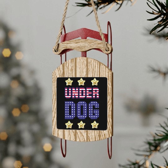UnderDog Kamala Harris 2024 - President Election Sled Ornaments
