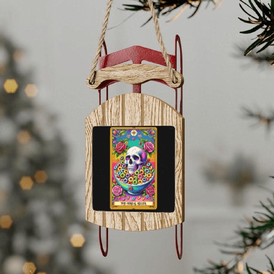 The Cereal Killer Tarot Sled Ornaments