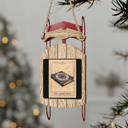 Magic - Black Magic - Magic Book Black Magic Book Sled Ornaments
