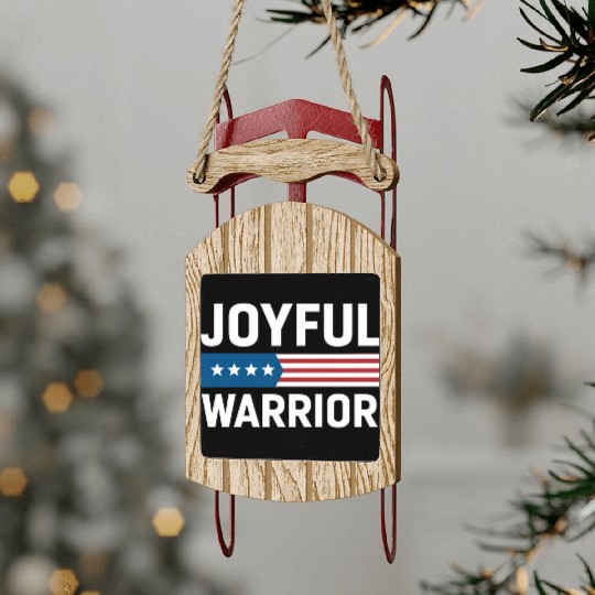 Joyful Warrior American Sled Ornaments