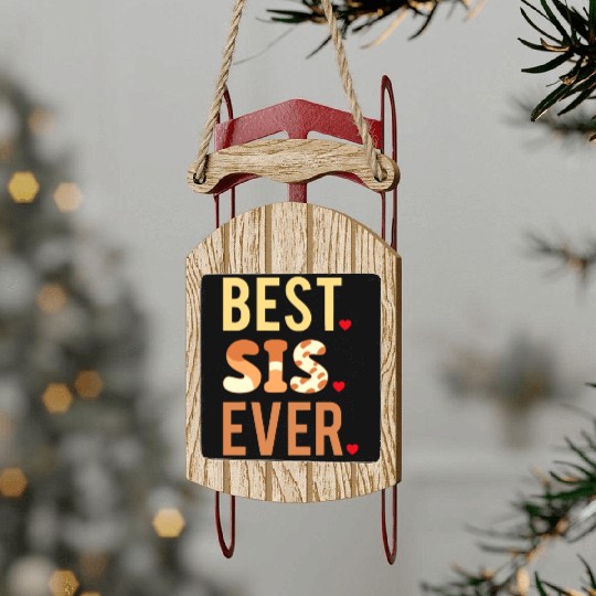 Blue Heeler Dog Sister Family Costumes DIY Sled Ornaments