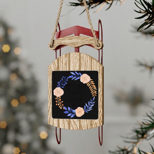 I Am So Loved John 3:16 Love Jesus Christian Sled Ornaments