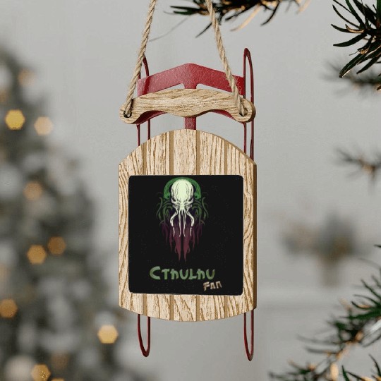 Cthulhu Fan Sled Ornaments