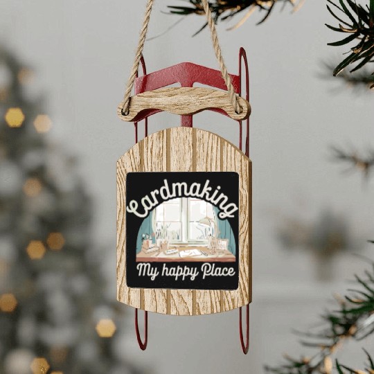 Cardmaker Scrapbooking Cardmaking Kits for Adults Sled Ornaments