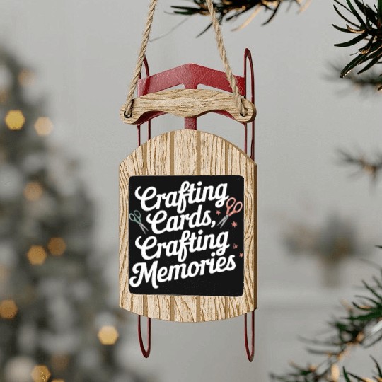 Cardmaker Scrapbooking Cardmaking Kits for Adults Sled Ornaments