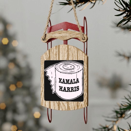 Kamala Harris Toilet Paper LIKE US ON FACEBOOK # Sled Ornaments
