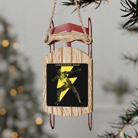 Lightning Bolt ( Back ) Sled Ornaments