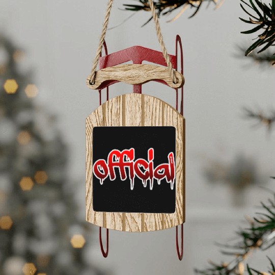 DTM CODE RED OFFICIAL Sled Ornaments