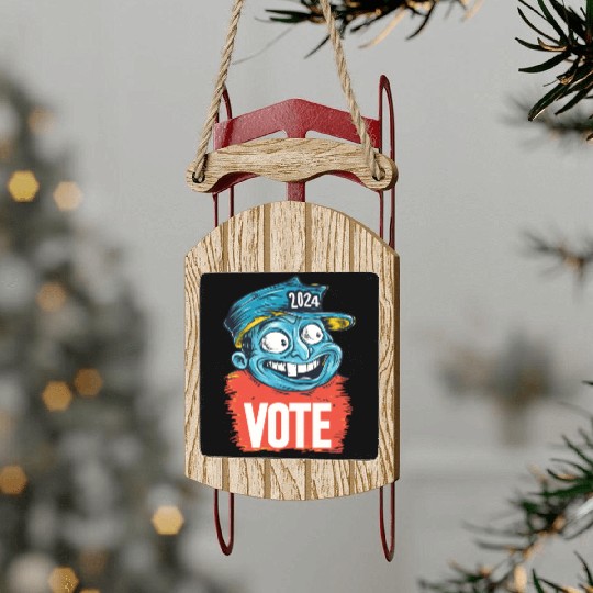 Vote 2024 Election Sled Ornaments 0010