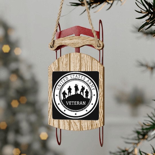 US Army Veteran LIKE US ON FACEBOOK # Sled Ornaments