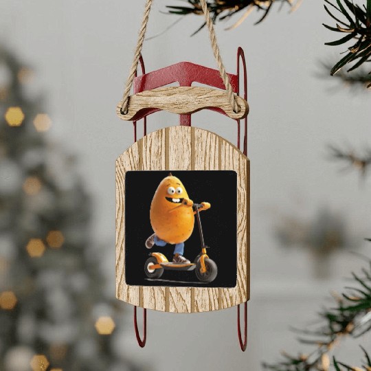 Sweet Potato Sled Ornaments