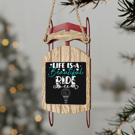 Hot Air Balloon Company Fire Adventure Sled Ornaments