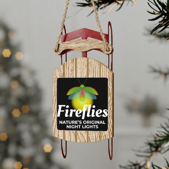 Fireflies Firefly Lightning Bug Insect Collector Sled Ornaments