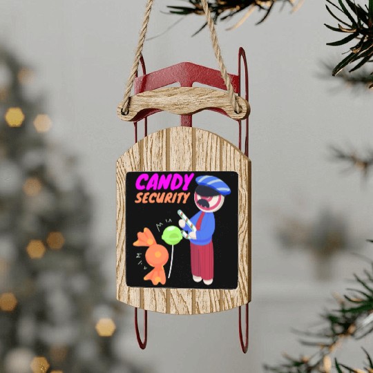 Candy Security Fruit Gum Candy Candy Sled Ornaments