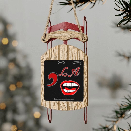 ,LA - Happy and you know it for Kamala Harris Sled Ornaments