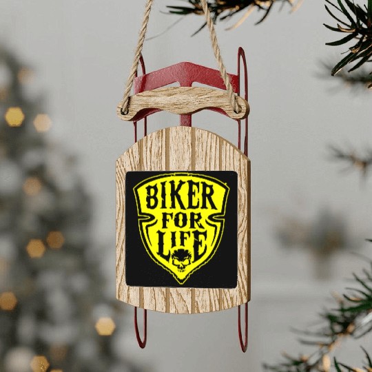 Biker For Life Shield LIKE US ON FACEBOOK # Sled Ornaments