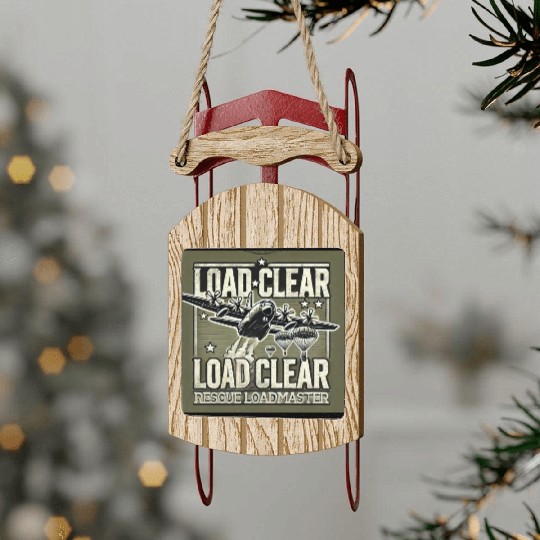 LOAD CLEAR – Precision Airdrop w/Rescue Loadmaster Sled Ornaments