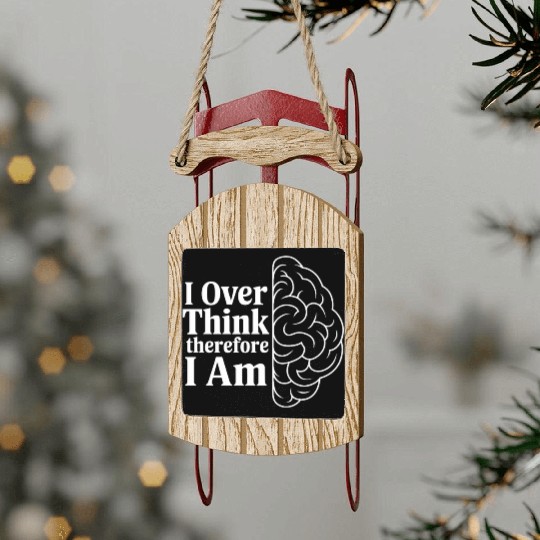 Understanding Psychology Mind and Behavior Sled Ornaments