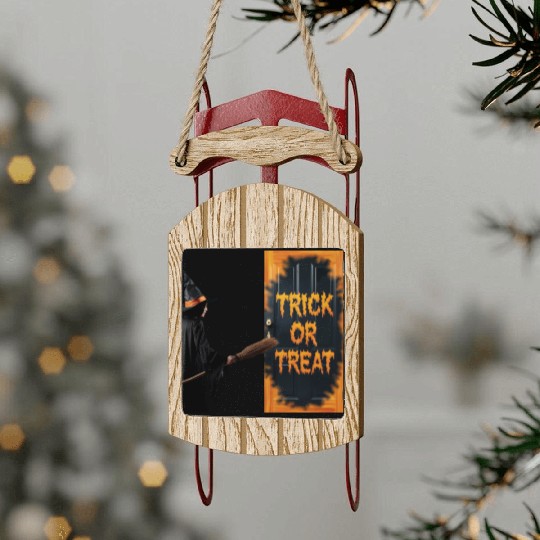 Witching Hour: Trick or Treat Sled Ornaments