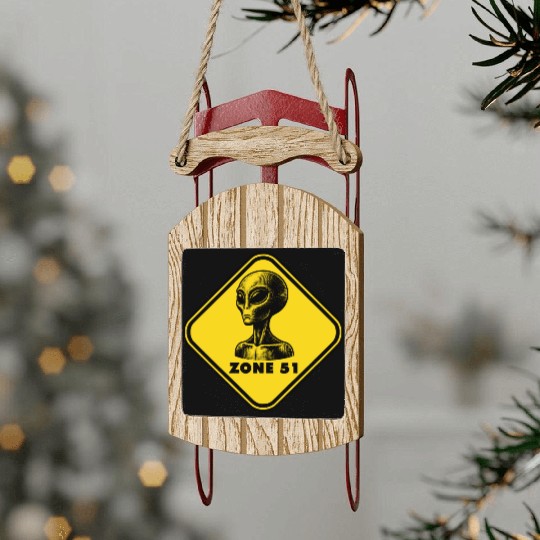 Area 51 Sled Ornaments