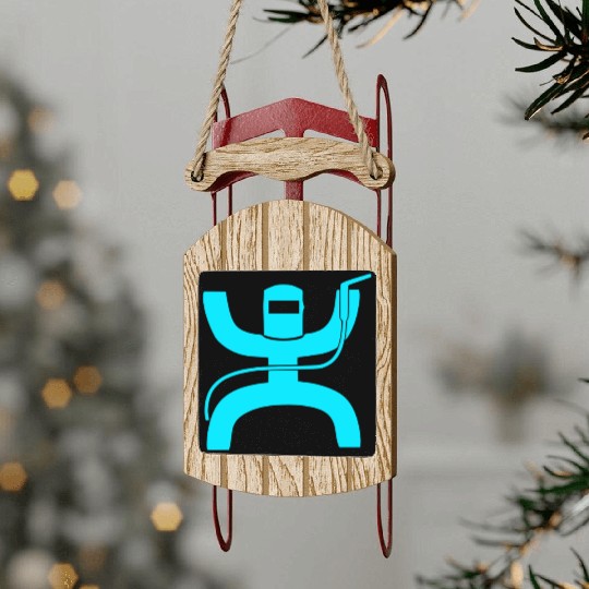 Hooey Welder welding icon logo Sled Ornaments
