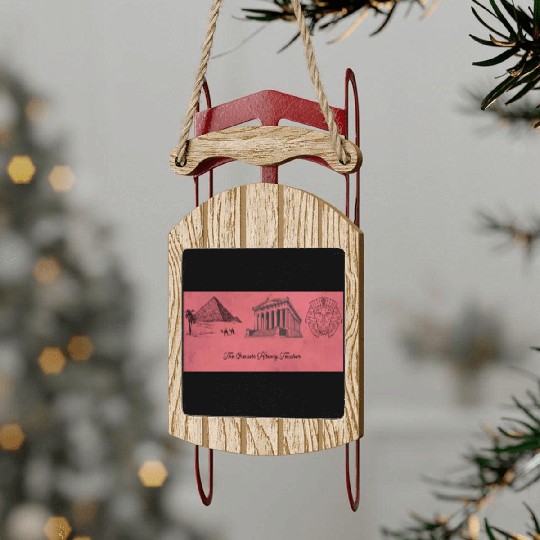 The greatest history teacher Sled Ornaments