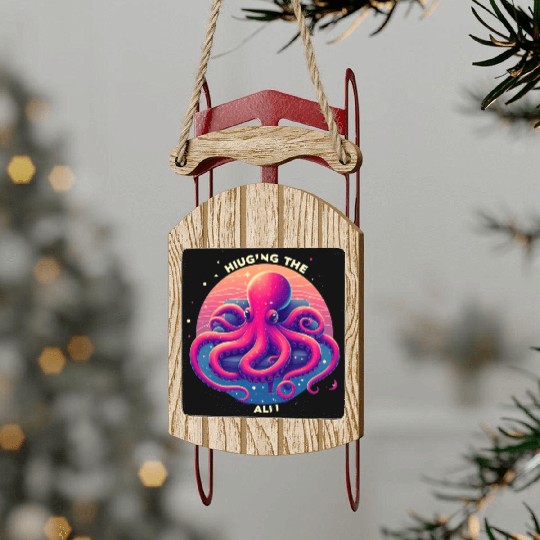 Lessons in Procrastination from an Octopus Sled Ornaments