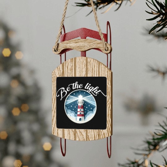 Be the light Sled Ornaments