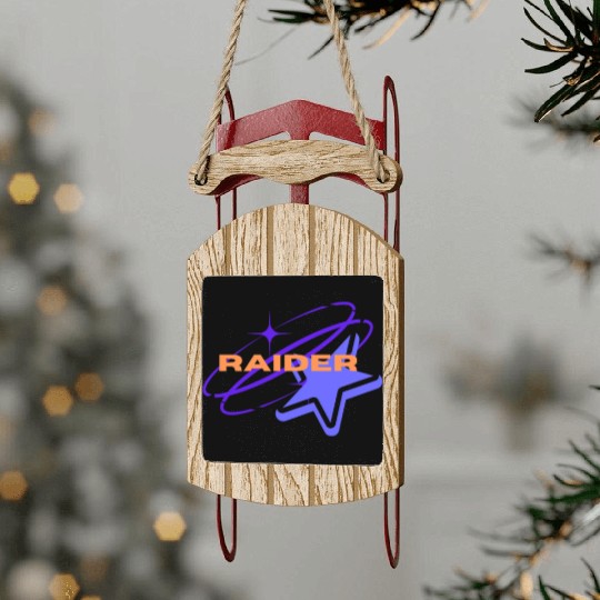 Raiders on the street Sled Ornaments