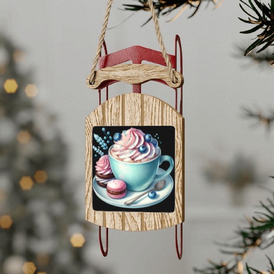 Christmas ice cream, Coquette Chistmas Sled Ornaments