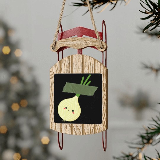 Funny Onion Sled Ornaments