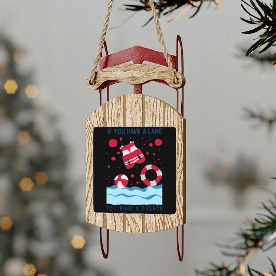 Cool Lifeguard Design - If You Have A Lane Sled Ornaments