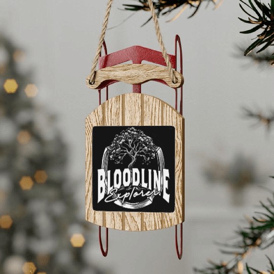 Genealogy Genealogist Bloodline Explorer Sled Ornaments