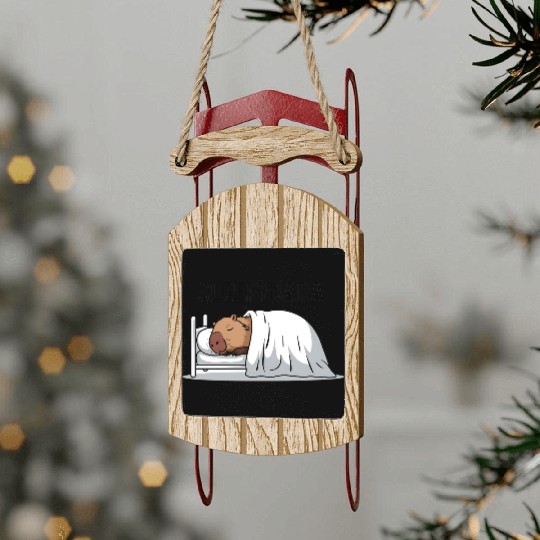 Capybara Official Sleep Nightgown Sleepybara Sled Ornaments
