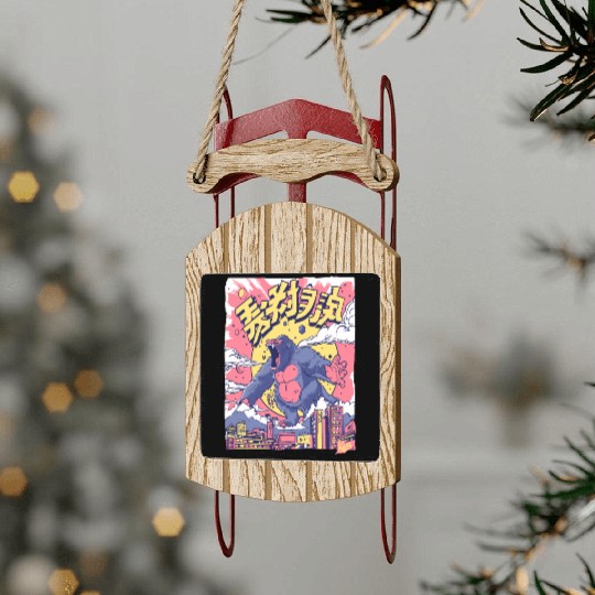 Kaiju Gorilla – Neon City Rampage Sled Ornaments