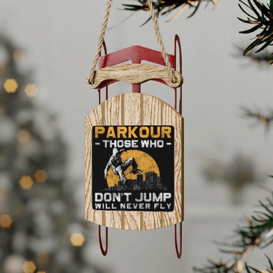 Freerunning Extreme Sport Underground Stunt Sled Ornaments