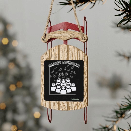 Market Mavericks Sled Ornaments