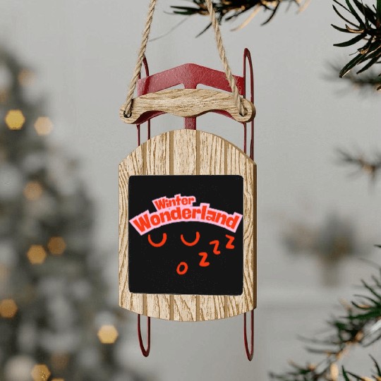 winter Wonderland Sled Ornaments