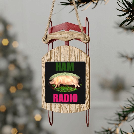 Ham Radio Sled Ornaments
