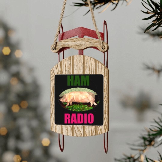 Ham Radio Sled Ornaments