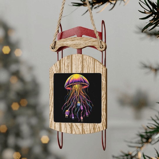 Electric Jellyfish Sled Ornaments