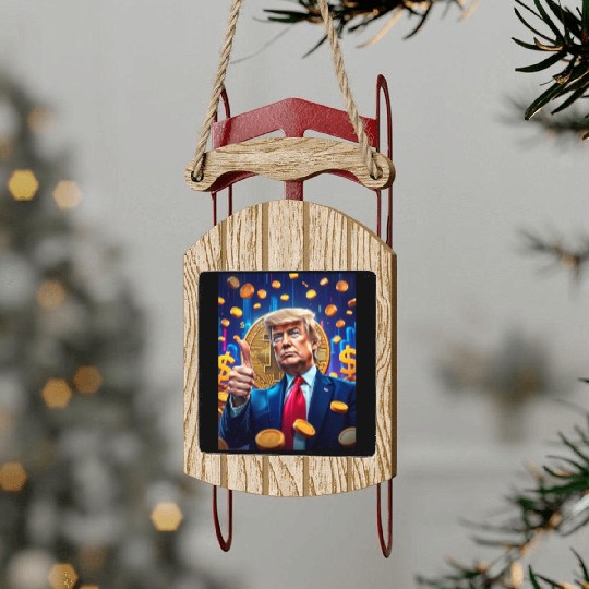 "Trump Digital" Sled Ornaments