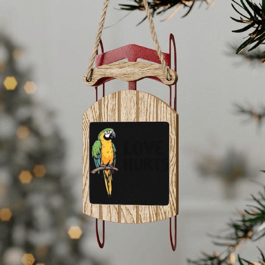 Love Hurts Sled Ornaments