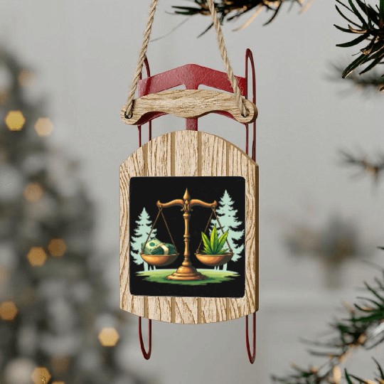 Eco Balance – Nature & Economy in Harmony Sled Ornaments