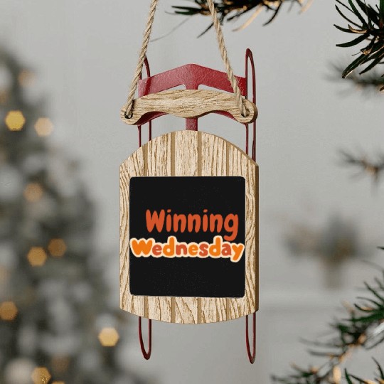 Winning Wednesday Mood Sled Ornaments