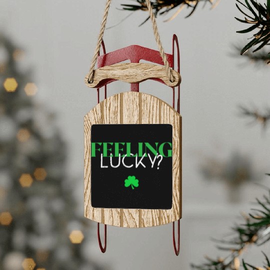 Feeling Lucky With Clover Sled Ornaments