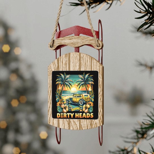 Dirty Heads Paradise Found Sled Ornaments
