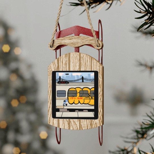 New York City – City of Dreams | NYC Skyline Sled Ornaments